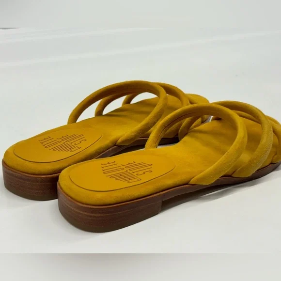 Charlotte Stone Mustard Yellow Sandals - Picture 11 of 14
